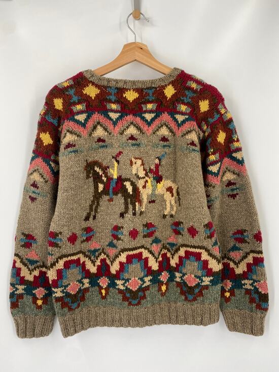Ralph Lauren Sweaters - RARE Ralph Lauren Country 80s Vintage Horse Southwestern Pattern Wool Sweater